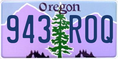 OR license plate 943ROQ