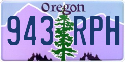 OR license plate 943RPH