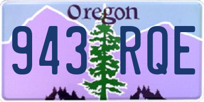 OR license plate 943RQE