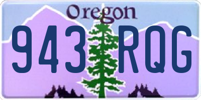 OR license plate 943RQG