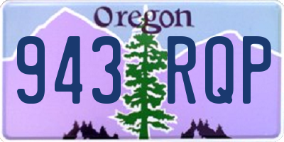 OR license plate 943RQP
