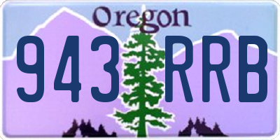 OR license plate 943RRB