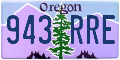 OR license plate 943RRE