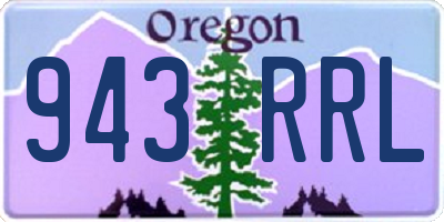OR license plate 943RRL