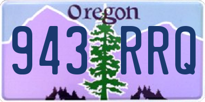 OR license plate 943RRQ