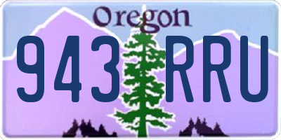 OR license plate 943RRU