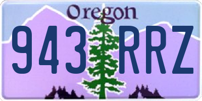 OR license plate 943RRZ