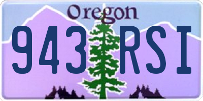 OR license plate 943RSI