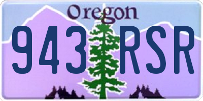 OR license plate 943RSR