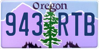 OR license plate 943RTB