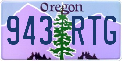 OR license plate 943RTG