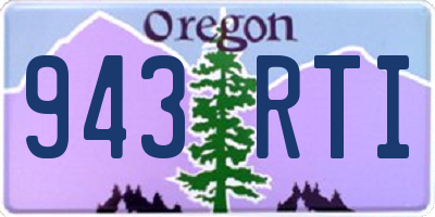 OR license plate 943RTI