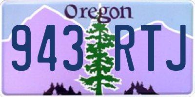 OR license plate 943RTJ