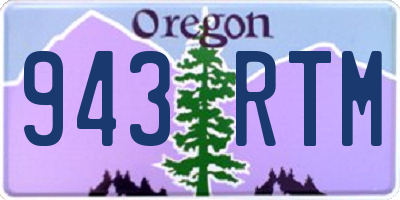 OR license plate 943RTM