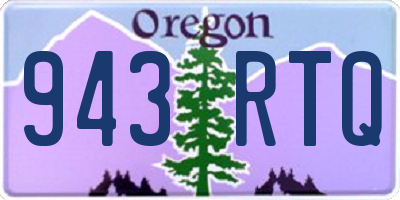 OR license plate 943RTQ