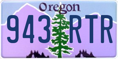 OR license plate 943RTR
