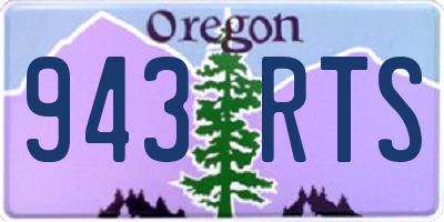 OR license plate 943RTS