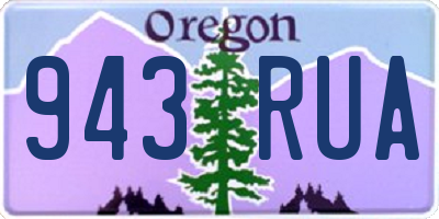 OR license plate 943RUA