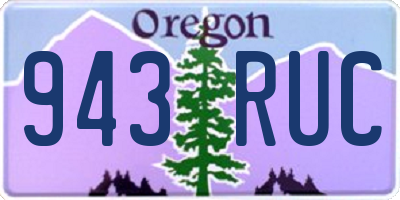 OR license plate 943RUC