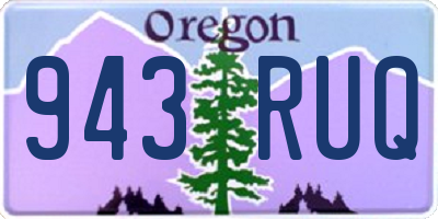 OR license plate 943RUQ