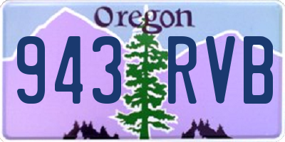 OR license plate 943RVB