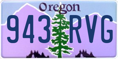 OR license plate 943RVG