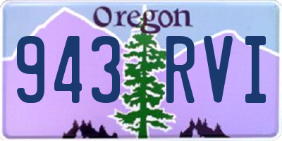 OR license plate 943RVI