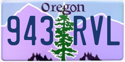 OR license plate 943RVL
