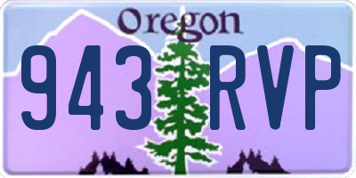 OR license plate 943RVP