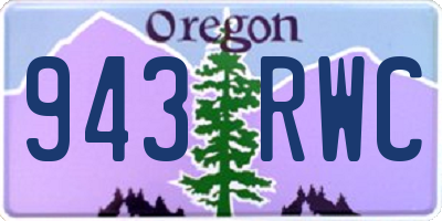 OR license plate 943RWC