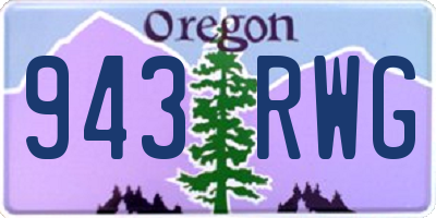 OR license plate 943RWG