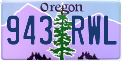 OR license plate 943RWL