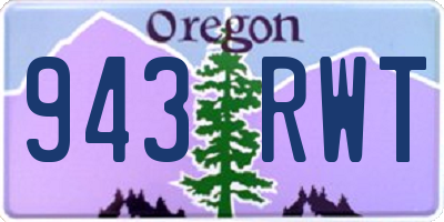OR license plate 943RWT