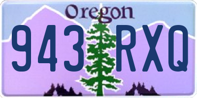 OR license plate 943RXQ