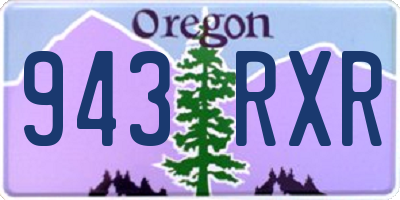 OR license plate 943RXR