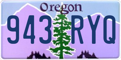 OR license plate 943RYQ