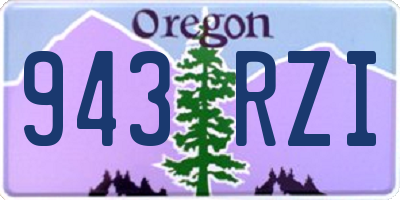 OR license plate 943RZI