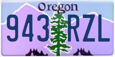 OR license plate 943RZL