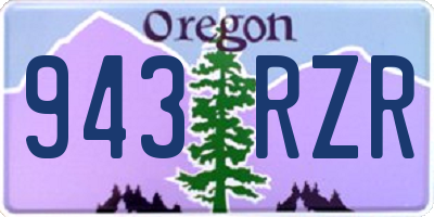 OR license plate 943RZR