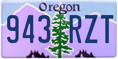 OR license plate 943RZT
