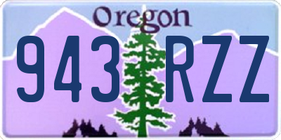 OR license plate 943RZZ