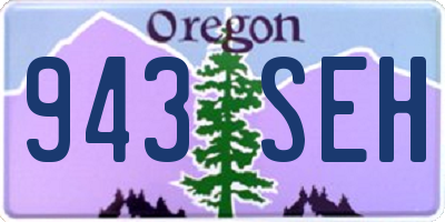OR license plate 943SEH