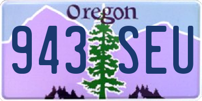 OR license plate 943SEU
