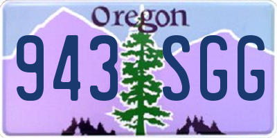 OR license plate 943SGG