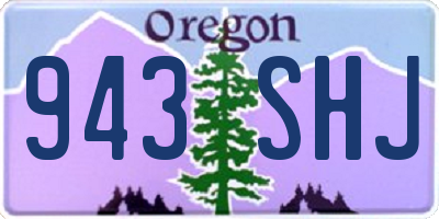 OR license plate 943SHJ