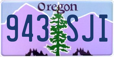 OR license plate 943SJI