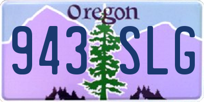 OR license plate 943SLG