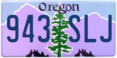 OR license plate 943SLJ