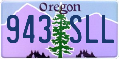 OR license plate 943SLL