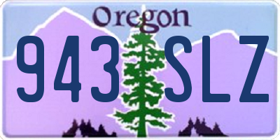 OR license plate 943SLZ